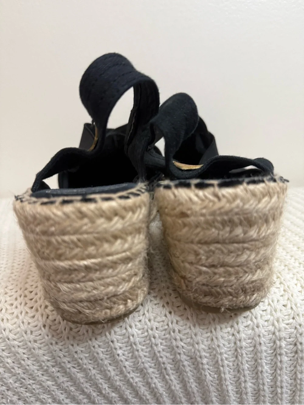 Toni Pons Black Espadrille Slingback Wedges in size 10 (41)